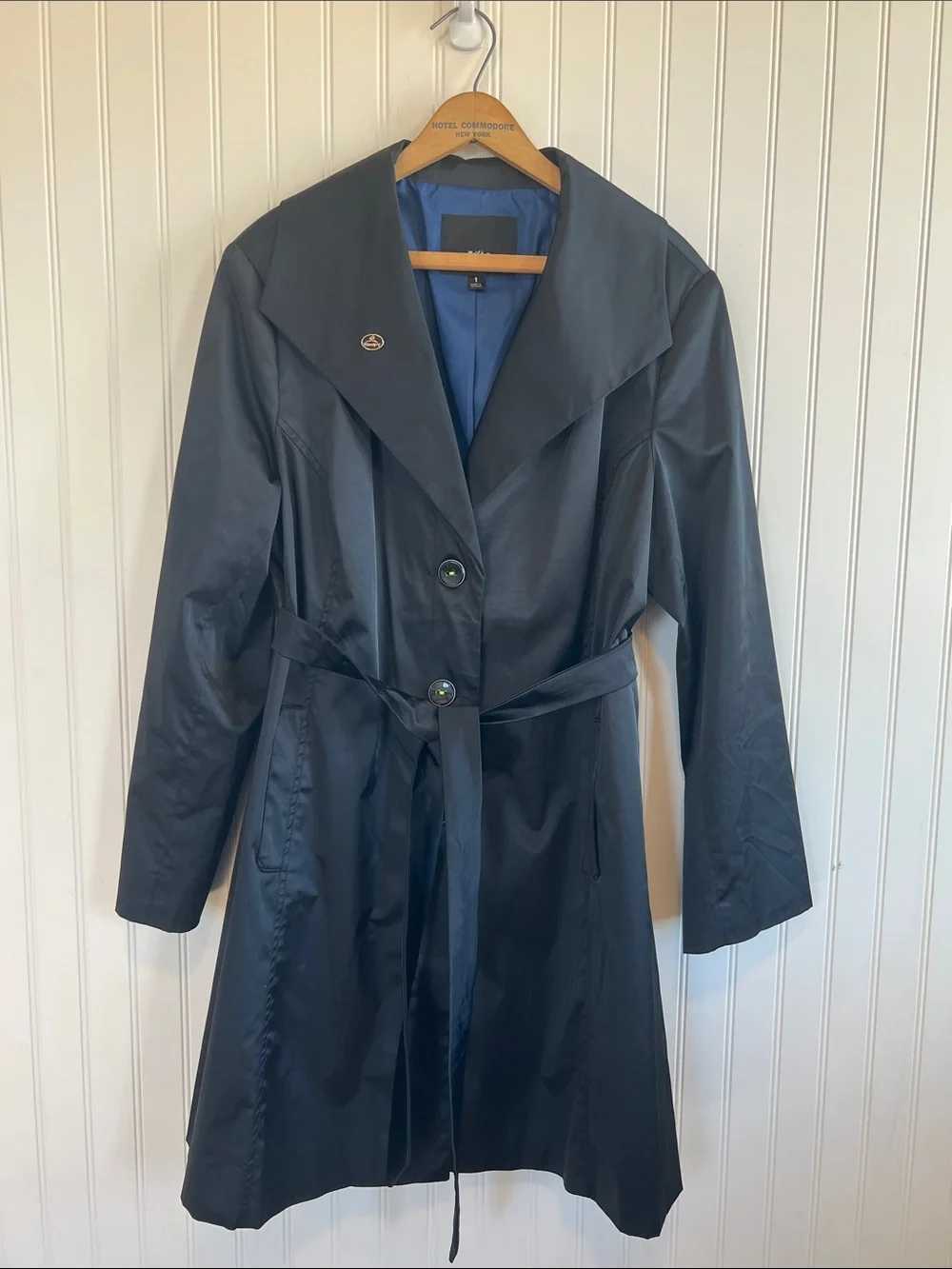Mossimo Supply Co. Black Trench Coat with Belt‎